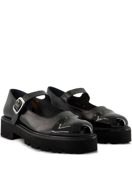  Carel Paris Buckle-strap Platform Loafers - Black 