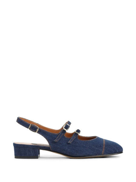  Carel Paris Buckle Strap Pumps - Blue 