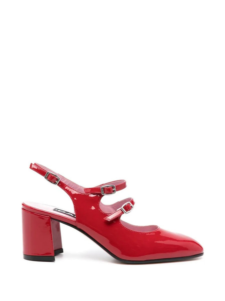  Carel Paris Carel Buckle Heel Pumps - Red 