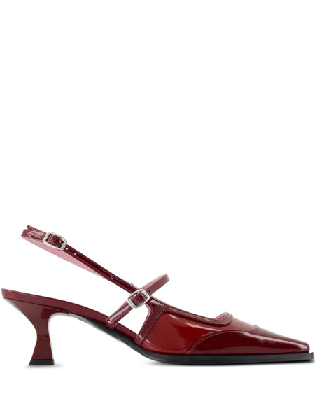  Carel Paris Cecile Patent-leather Slingback Pumps - Red 