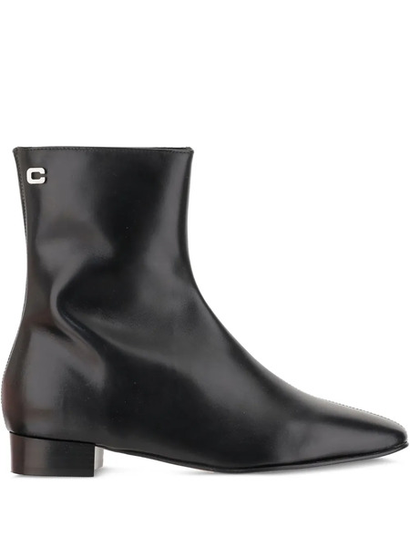  Carel Paris 20mm Aiglon Leather Ankle Boots - Black 