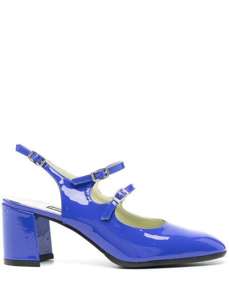  Carel Paris 60mm Banana Slingback Pumps - Blue 