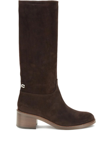  Carel Paris 50mm Brighton Side-zip Suede Boots - 30 