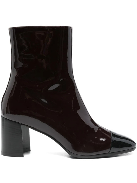  Carel Paris 70mm Esprit Leather Ankle Boots - Brown 
