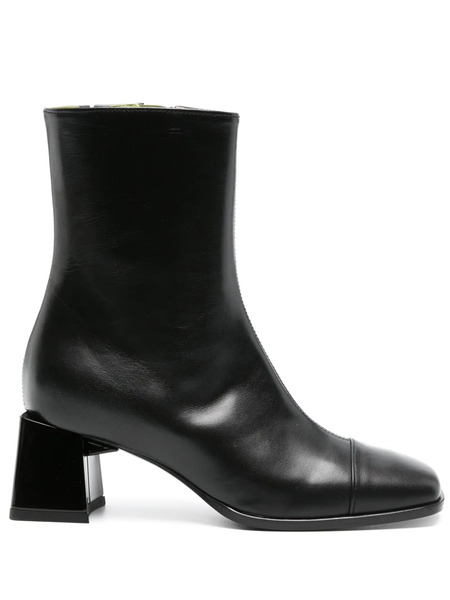  Carel Paris Odeon Leather Ankle Boots - Black 