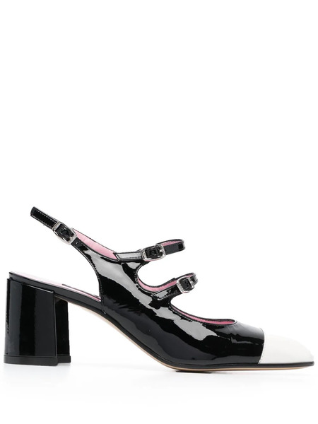  Carel Paris Papaya 65mm Two-tone Pumps - Black 