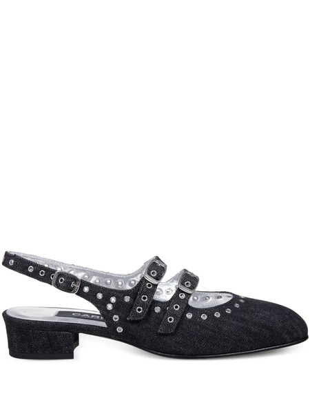  Carel Paris Queen Slingback Pumps - Black 