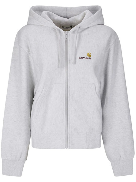  Carhartt Wip American Script Hoodie - Grey 