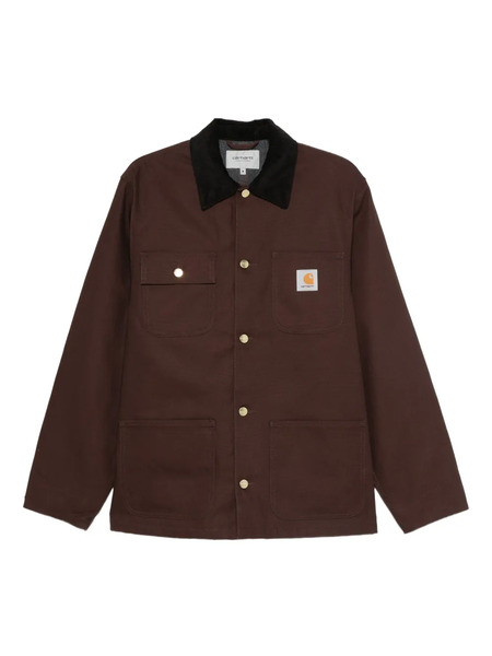  Carhartt Wip Corduroy-collar Button-fastening Jacket - Brown 