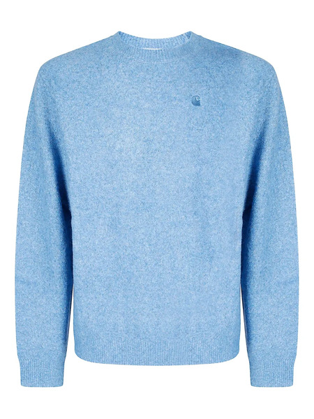  Carhartt Wip Curtis Logo-patch Sweater - Blue 