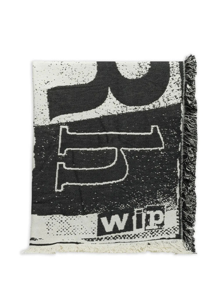  Carhartt Wip Fringed Printed Blanket - Black 