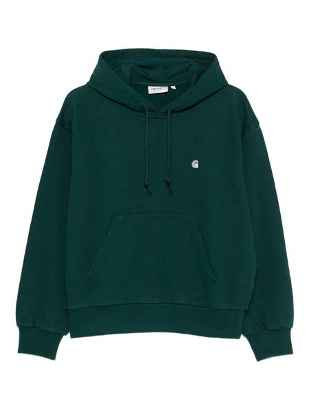  Carhartt Wip Logo-embroidered Hoodie - Green 