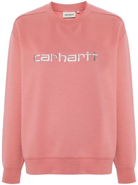  Carhartt Wip Logo-embroidered Sweatshirt - Pink 