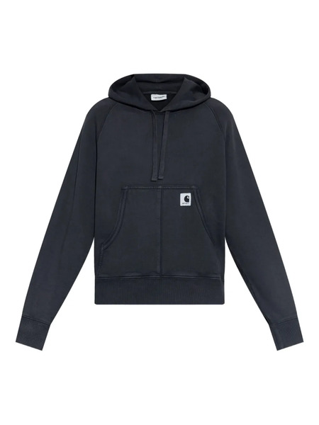  Carhartt Wip Logo-patch Cotton Hoodie - Grey 