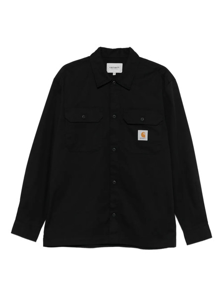 Carhartt Wip Logo-patch Shirt - Black 