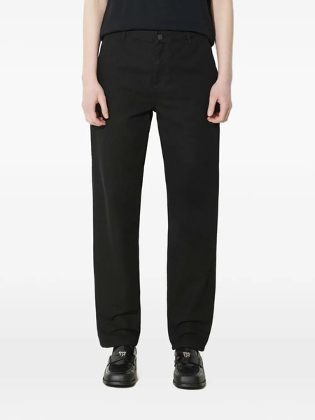  Carhartt Wip Logo-patch Trousers - Black 