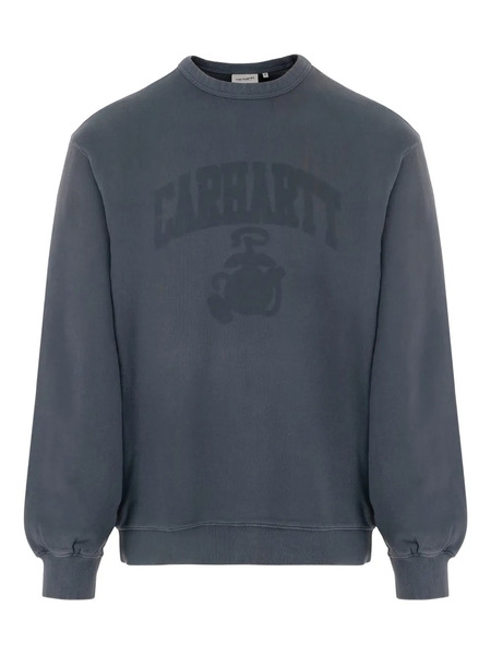  Carhartt Wip Logo-print Crew-neck Sweatshirt - Blue 