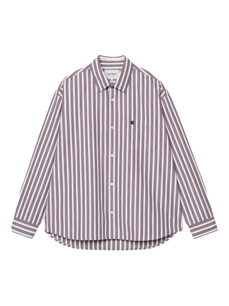  Carhartt Wip Malden Striped-pattern Shirt - Purple 