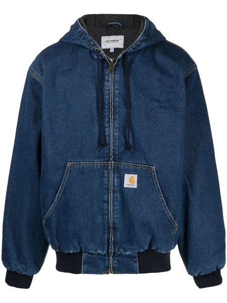  Carhartt Wip Og Active Denim Hooded Jacket - Blue 