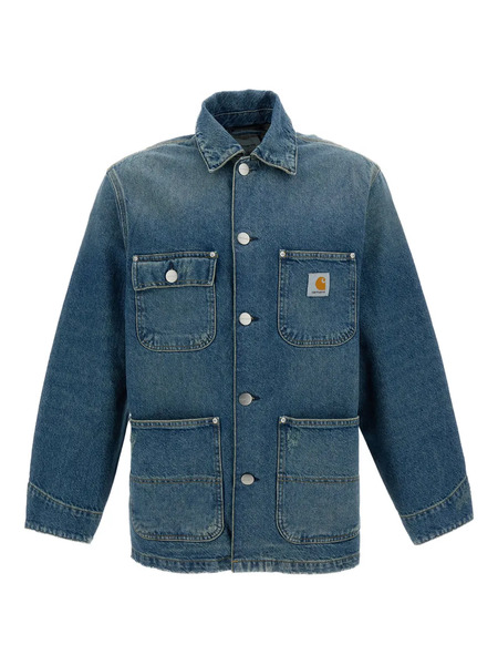  Carhartt Wip Patch-pocket Denim Jacket - Blue 