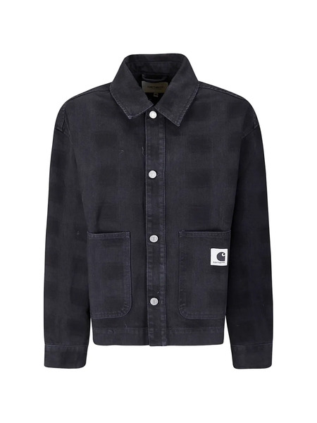  Carhartt Wip W Everson Square Pattern Shirt Jacket - Black 