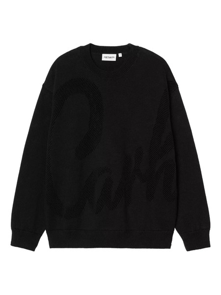  Carhartt Wip W' Perla Embossed Sweater - Black 