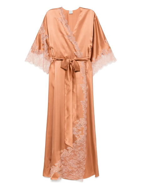  Carine Gilson Silk Robe - Orange 