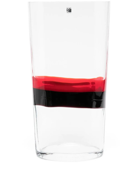  Carlo Moretti Horizontal Stripe-print Vase - Black 