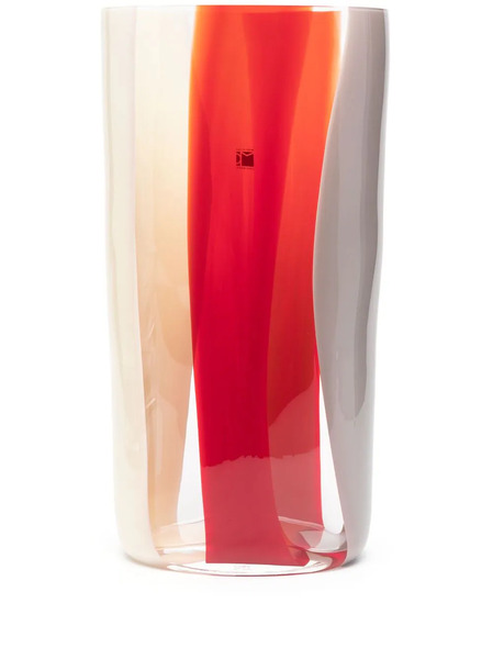  Carlo Moretti Stripe-print Vase - Pink 