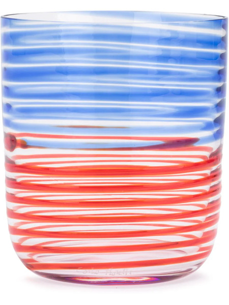  Carlo Moretti Striped Glass - Blue 