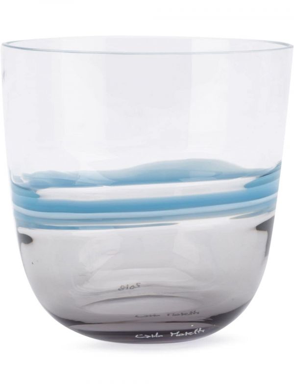  Carlo Moretti Striped Glass - Blue 