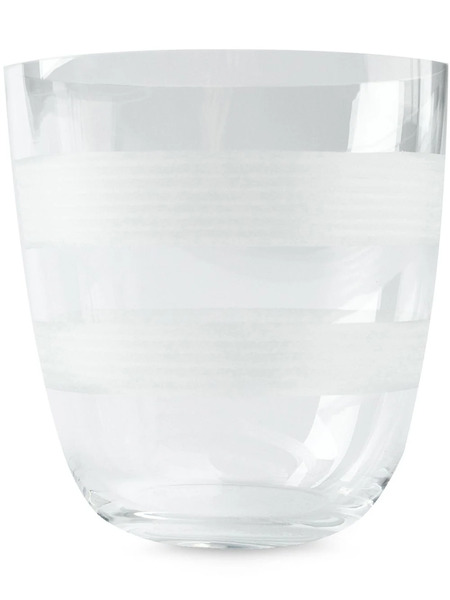  Carlo Moretti Striped Water Glass - White 