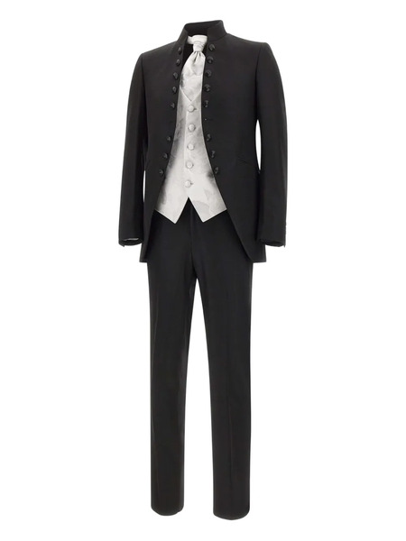  Carlo Pignatelli Button Three-piece Suit - Black 
