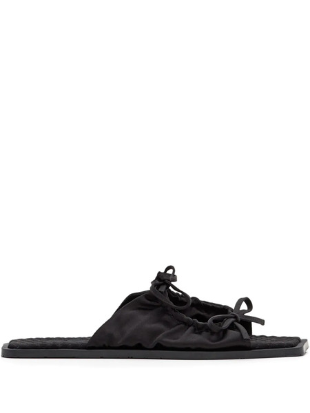  Carlotha Ray Quilted Bow Sandals - Black 