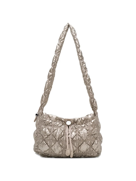  Carlyn Joy Quilted Drawstring Cross Body Bag - Brown 
