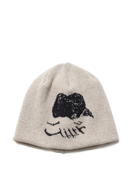  Carne Bollente Head Meets Heart Beanie - Neutrals 