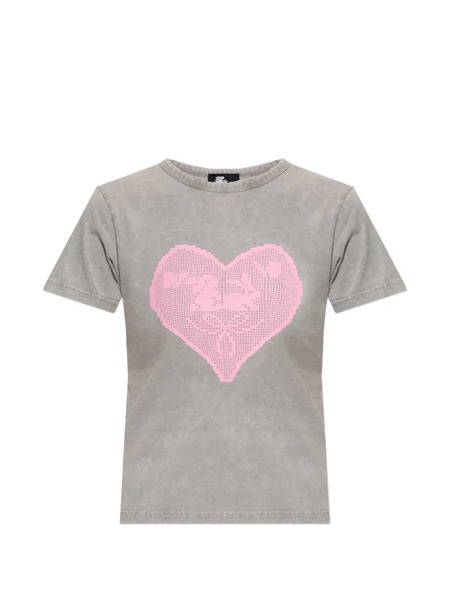  Carne Bollente Heart-print T-shirt - Grey 