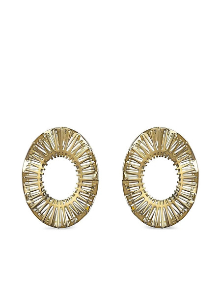  Carol Kauffmann 18k Yellow Gold Medium Explosion Earrings 