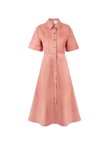  Carolina Herrera Button-front Midi Dress - Orange 