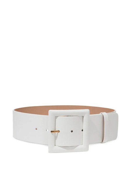  Carolina Herrera Leather Belt - White 