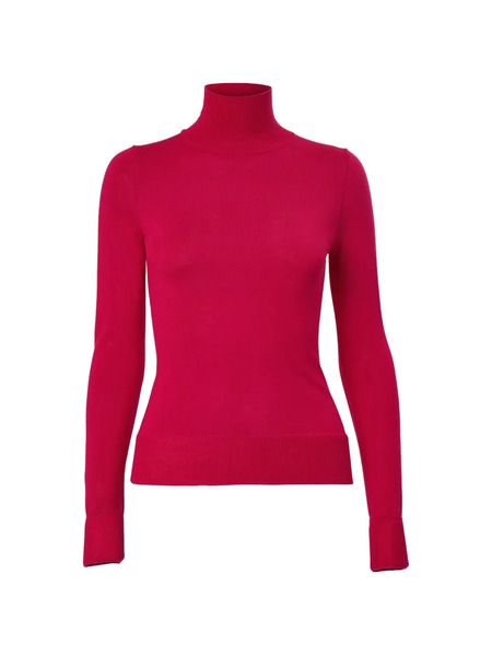  Carolina Herrera Long-sleeve Turtleneck Sweater - Red 