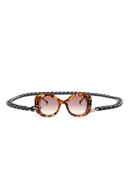  Carolina Herrera Oversize-frame Sunglasses - Brown 