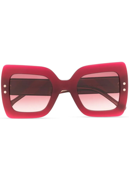  Carolina Herrera Oversize Square-frame Sunglasses - Red 