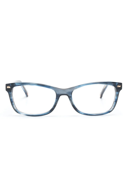  Carolina Herrera Rectangle-frame Clear-lenses Glasses - Blue 