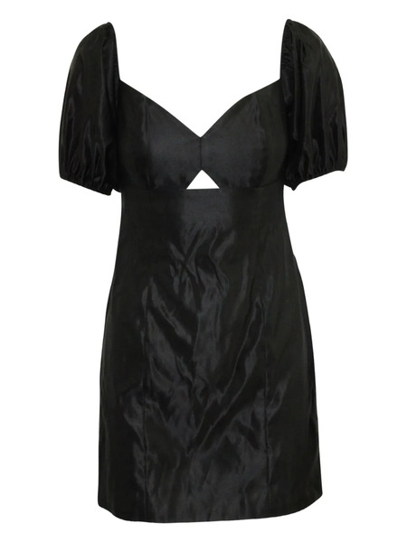 Caroline Constas Puff-sleeve Cut-out Dress - Black 