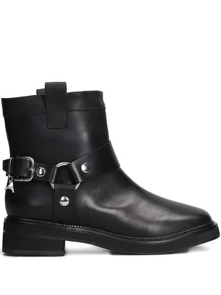  Carrano Buckle Strap Boots - Black 