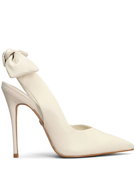  Carrano 110mm Leather Pumps - White 