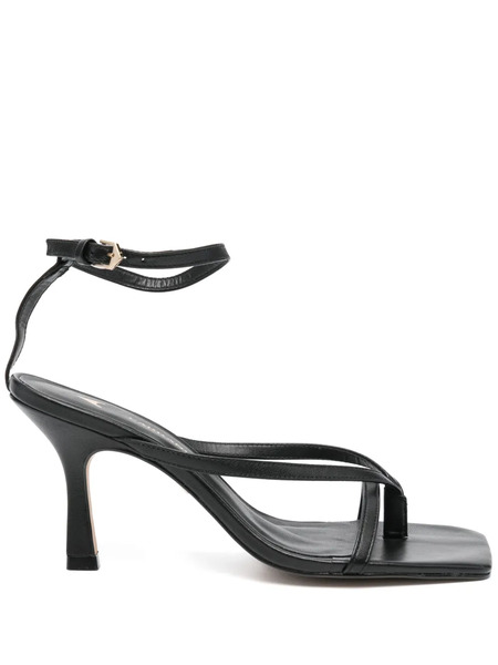  Carrano 85mm Leather Sandals - Black 