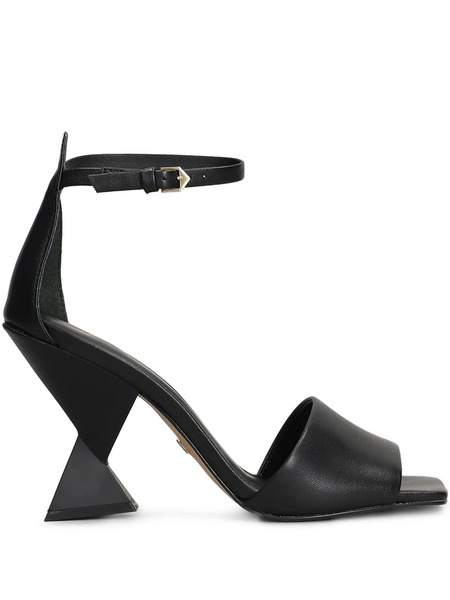  Carrano 95mm Leather Sandals - Black 