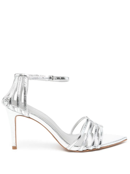  Carrano 90mm Leather Sandals - Silver 